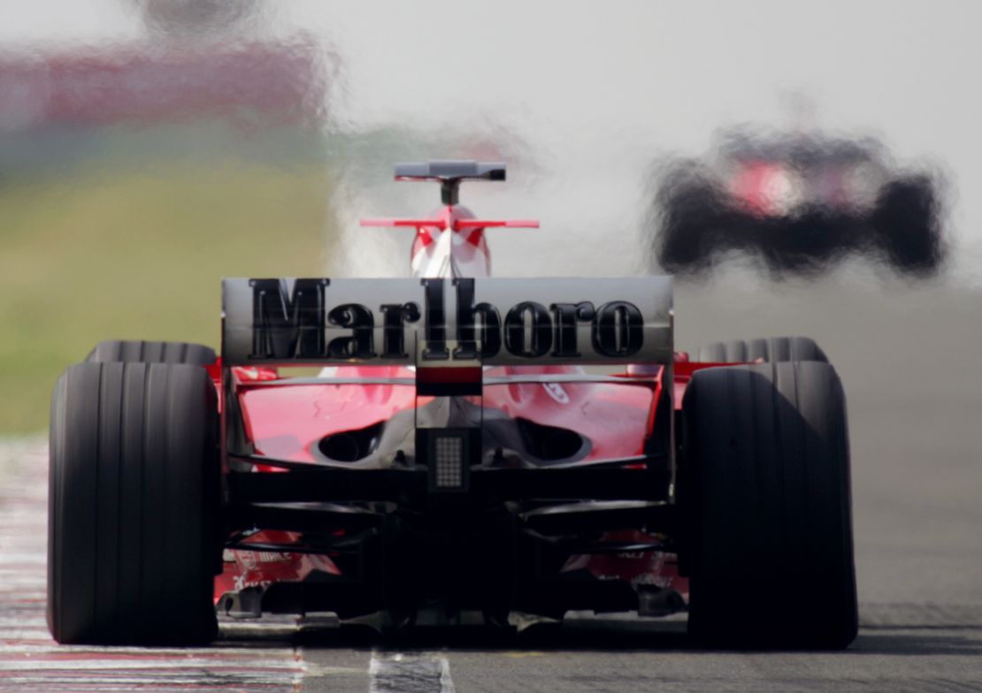 Ferrari featuring Marlboro at the 2005 Hungarian Grand Prix.