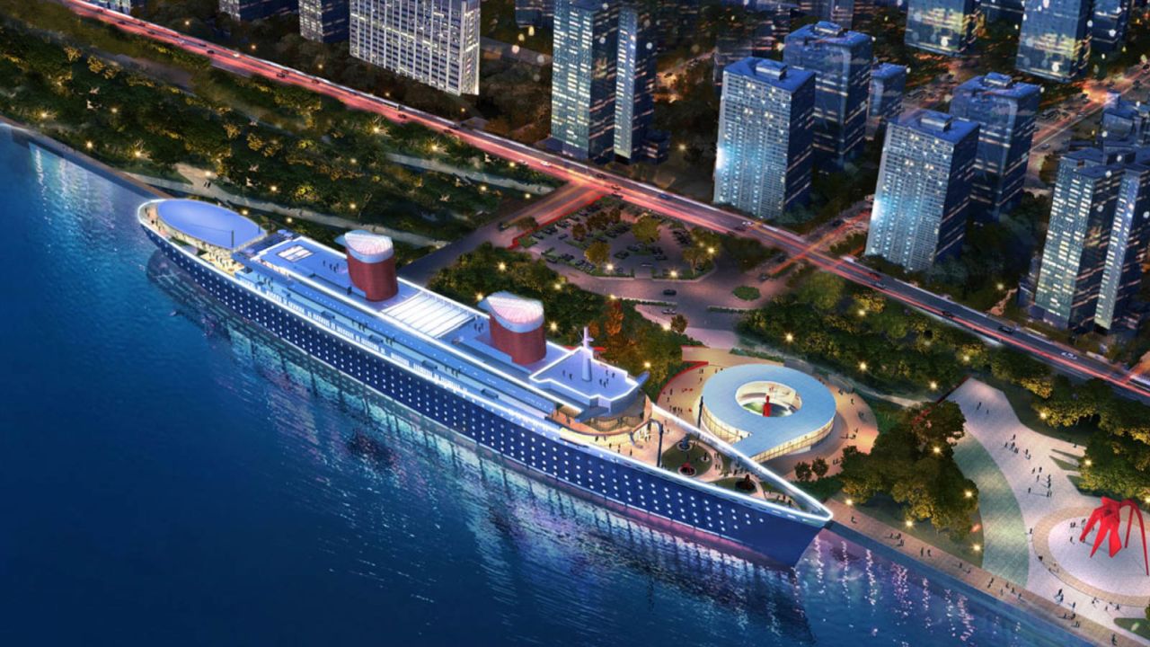 A rendering of what the ship could look like if redeveloped.