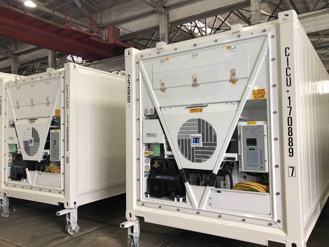 Thermo King's newly-developed freezers in transit to a customer in Europe this year.