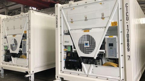 Thermo King's newly-developed freezers in transit to a customer in Europe this year.