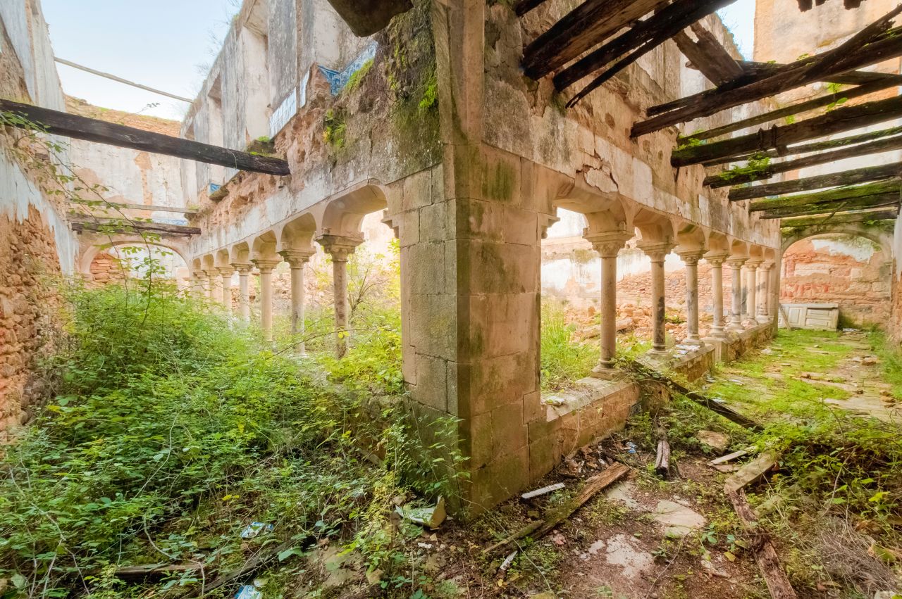 Nature has begun reclaiming this 14th-century convent in Portugal's Lisbon region.