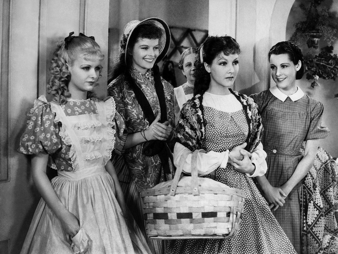 The 1933 film adaption of Louisa May Alcott's "Little Women" starred, from left, Joan Bennett, Katharine Hepburn, Jean Parker and Frances Dee.