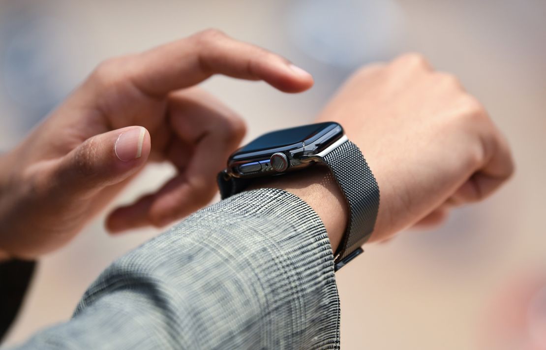 Customers shopping at the Apple Store in George Street on September 18, 2020 in Sydney, Australia. Customers to the Apple stores in Australia are among some of the first in the world to be able to view Apple's newest products. The new Apple Watch Series 6 features a blood oxygen sensor and app, while a new iPad (8th generation) has also been released. 