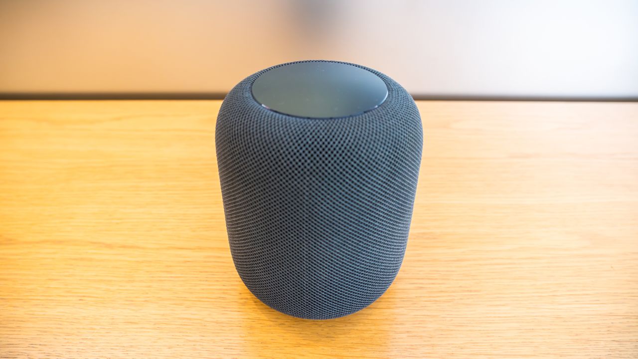 An Apple HomePod seen at an Apple retail store in Shenzhen, China.
