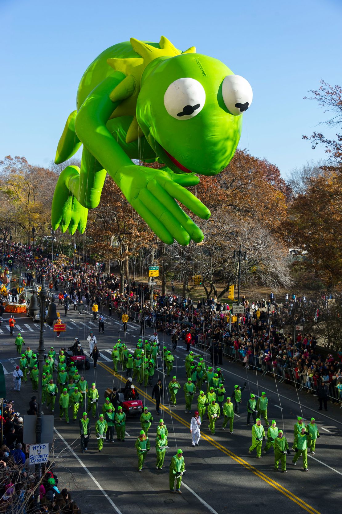 Kermit the Frog, seen here in 2012, has appeared at parade numerous times and was even appointed a Macy’s Holiday Ambassador in 1994.