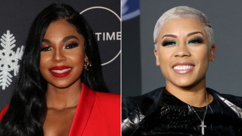 R&B singer Ashanti, left, and Keyshia Cole were supposed to battle live on Instagram on Saturday, December 12, for Verzuz. Ashanti tested positive for Covid-19, leading organizers to postpone the event.