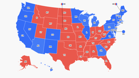 12 - 14 electoral college voting day T1 map