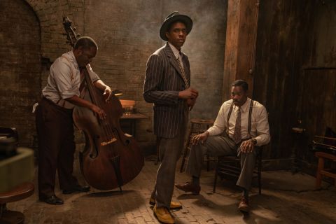 <strong>Best actor in a motion picture — drama:</strong> Chadwick Boseman, "Ma Rainey's Black Bottom"