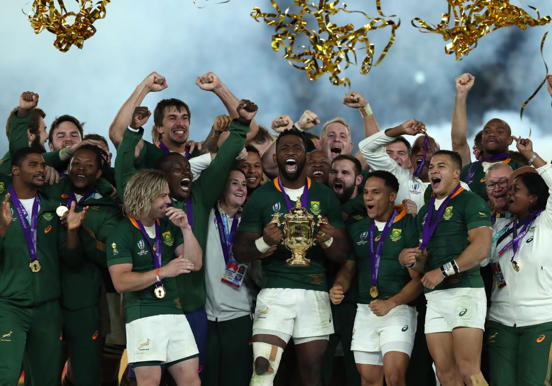South Africa won the Rugby World Cup in 2019. 