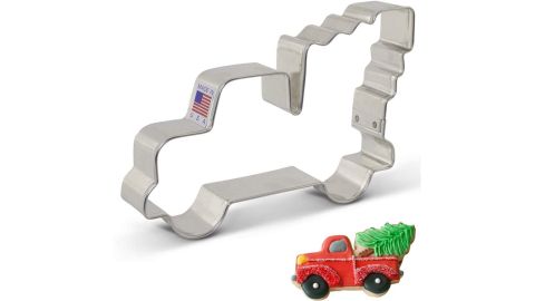 Ann Clark Extra-Large Vintage Pickup Truck With Christmas Tree Cookie Cutter