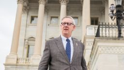 Rep. Paul Mitchell, R-Mich., leaves the Capitol after the House passed a fiscal 2018 budget resolution on October 26, 2017. (