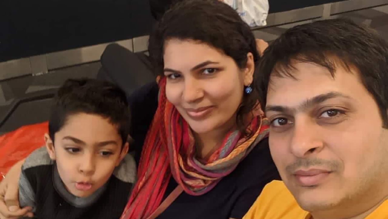 Manoj Kulkarni traveled to India with his wife and son at the beginning of the year.
