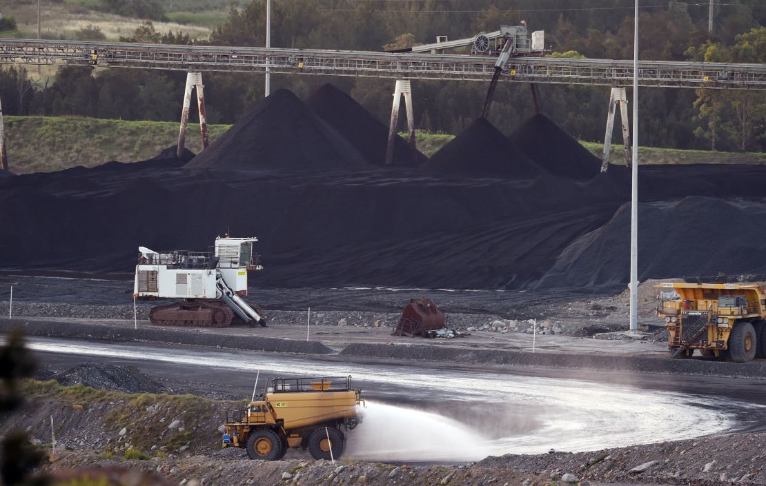 A coal mine in Bulga, the Hunter Valley north of Sydney  on November 18, 2015.