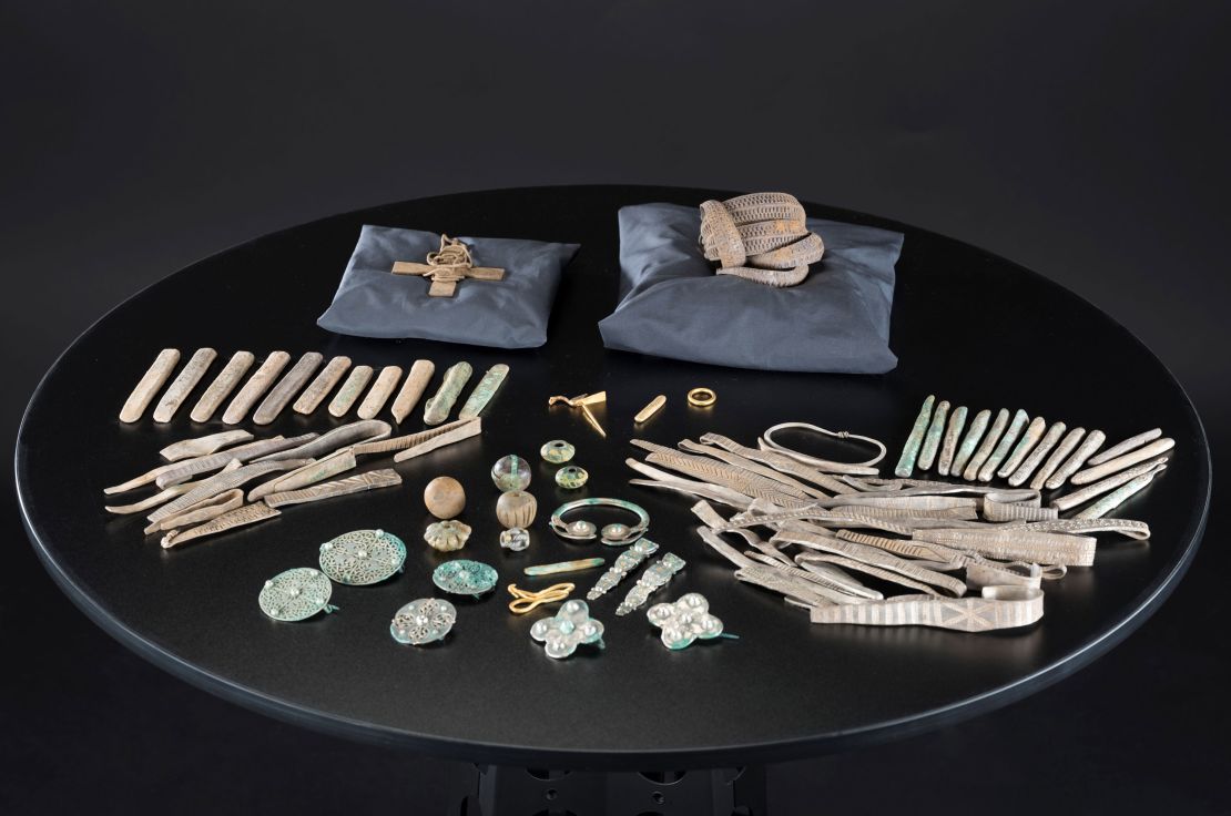 The entire hoard, which was discovered in 2014.