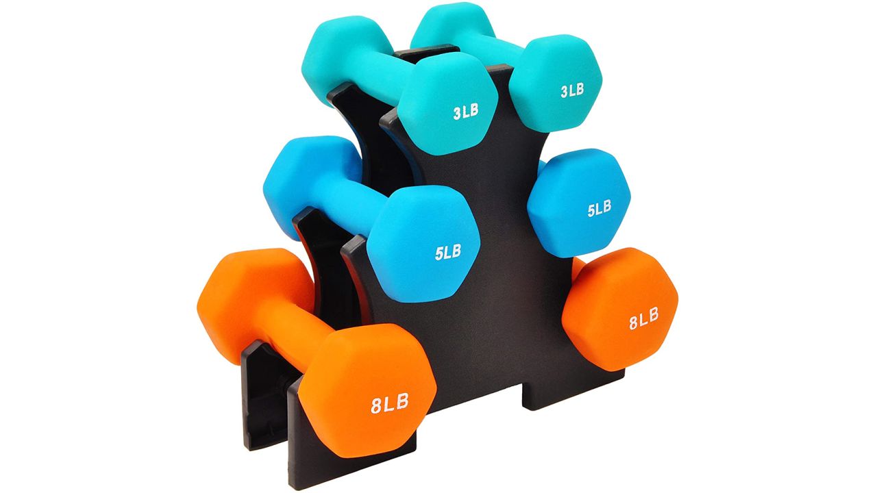 BalanceFrom Neoprene-Coated Dumbbell Set