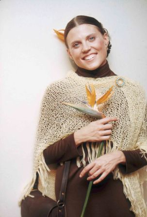 Reinking poses for a portrait after a Broadway performance in 1974. Reinking became known for her dancing on Broadway.