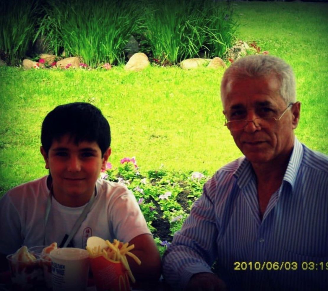 Mokaev and his father, Murad. 