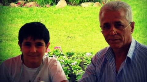 Mokaev and his father, Murad.