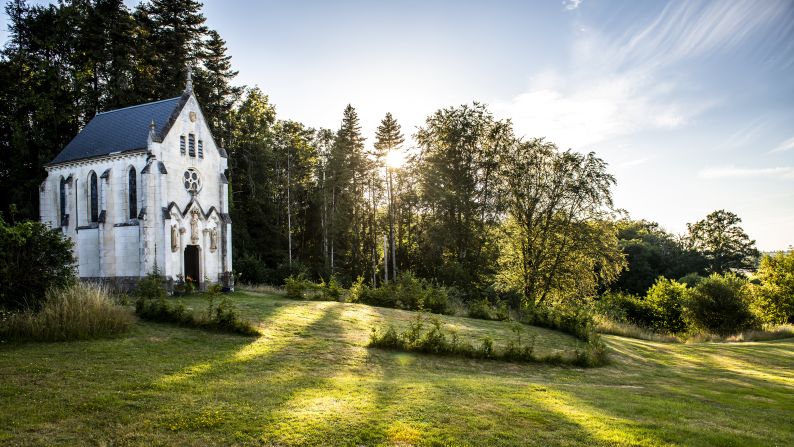 <strong>The chapel:</strong> Long-neglected restoration work on the chateau's chapel will soon be completed, thanks to volunteer donations.