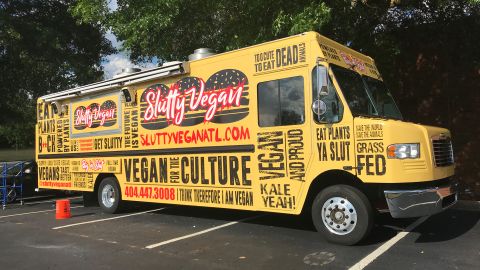 A Slutty Vegan food truck.