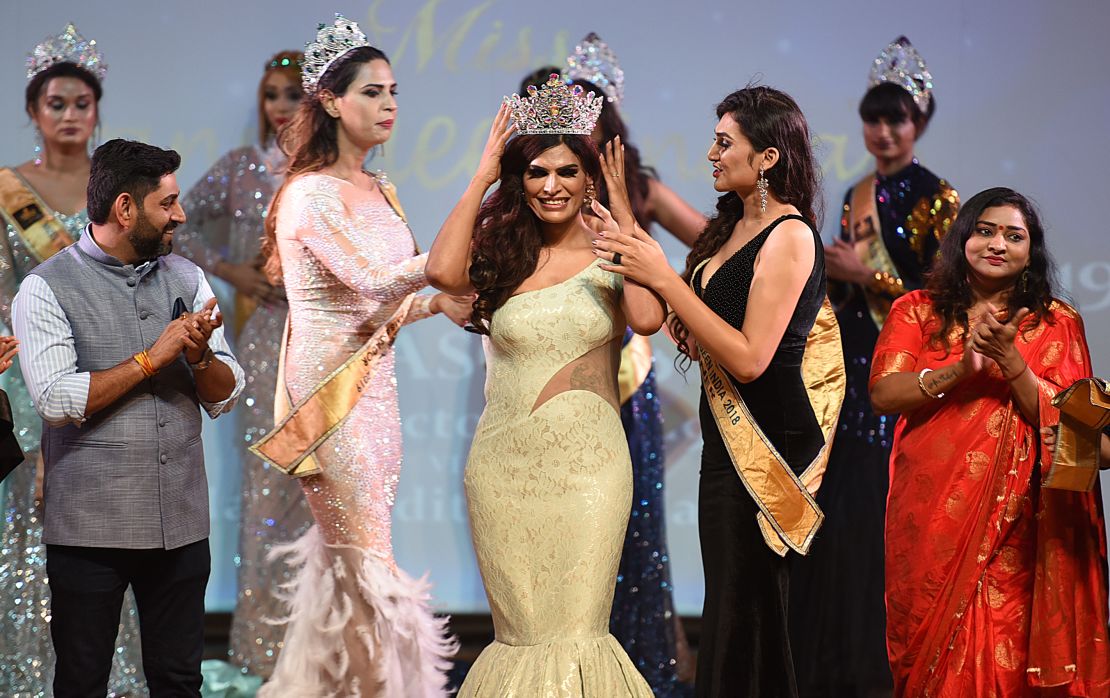 Neetu RS wins Miss Transqueen India 2019 in October 2019 in New Delhi, India.