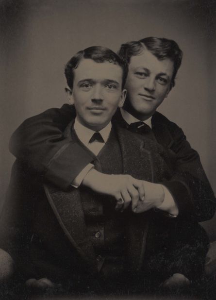 Dating back to around 1860, this is an early type of photograph known as a tintype.