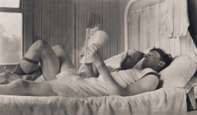 As well as posed portraits, the collection contains pictures of couples lying in bed and having picnics.