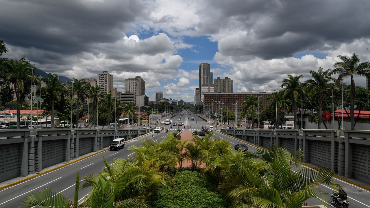 Bolivar Avenue in Caracas is seen on September 3, 2020.