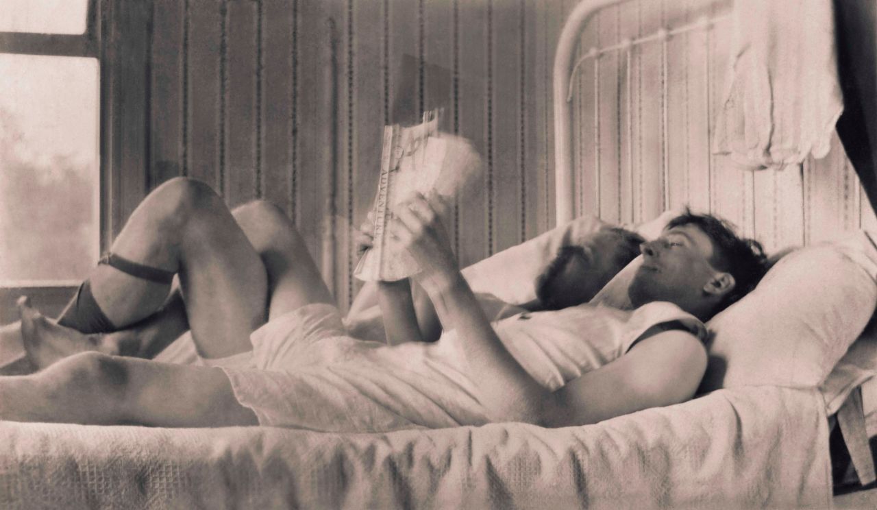 As well as posed portraits, the collection contains pictures of couples lying in bed and having picnics.