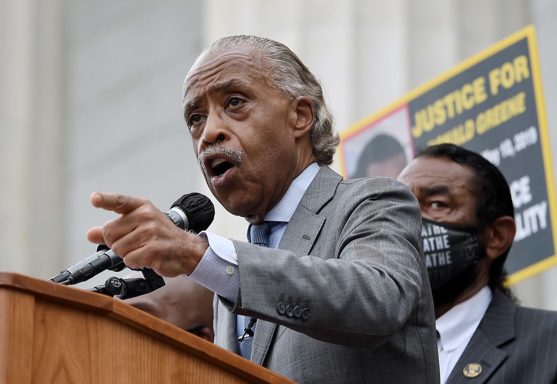 Rev. Al Sharpton speaks during the March on Washington at the Lincoln Memorial  in August.
