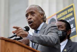 Rev. Al Sharpton speaks during the March on Washington at the Lincoln Memorial in August.
