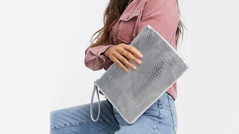 South Beach Exclusive Snake Embossed Clutch