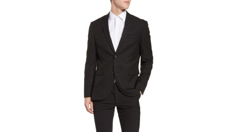Topman Skinny Fit Textured Suit Jacket