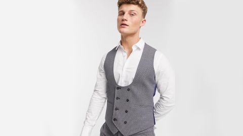 Asos Design Wedding Super Skinny Suit Vest