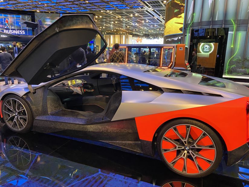 This autonomous-driving concept car was on display.