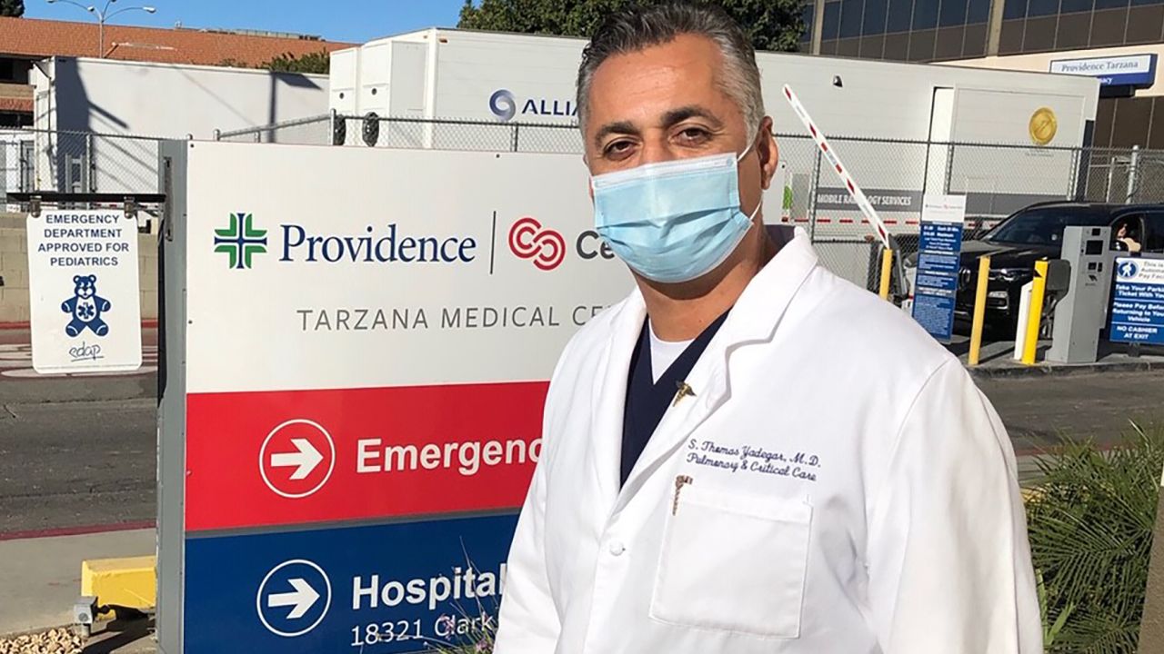 Dr. Thomas Yadegar, the ICU Director at Providence Cedars-Sinai Tarzana Medical Center, tells CNN too many patients just could not resist seeing friends and family during the Thanksgiving holiday.  
