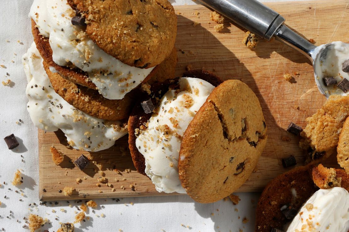 Give homemade ice cream sandwiches the holiday treatment by using peppermint ice cream instead of vanilla.