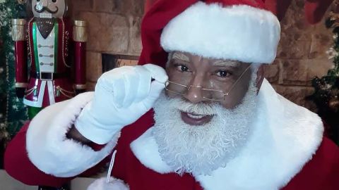 Larry Jefferson as Santa.