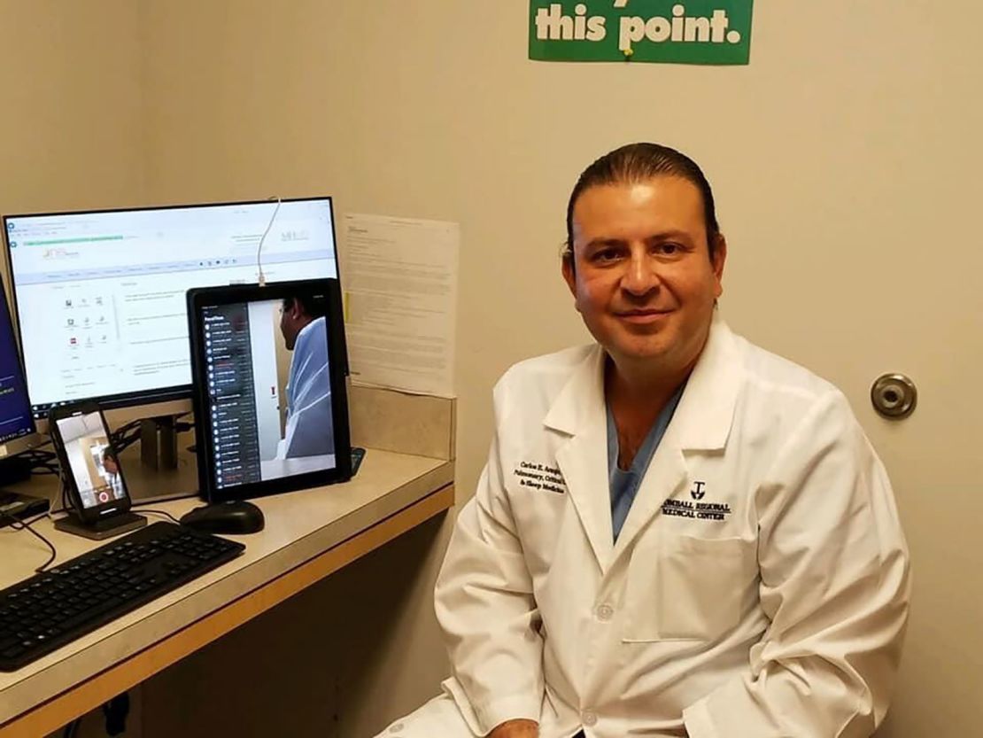 Dr. Carlos Araujo Preza, a Houston-area pulmonologist who died after contracting Covid-19 while caring for patients.