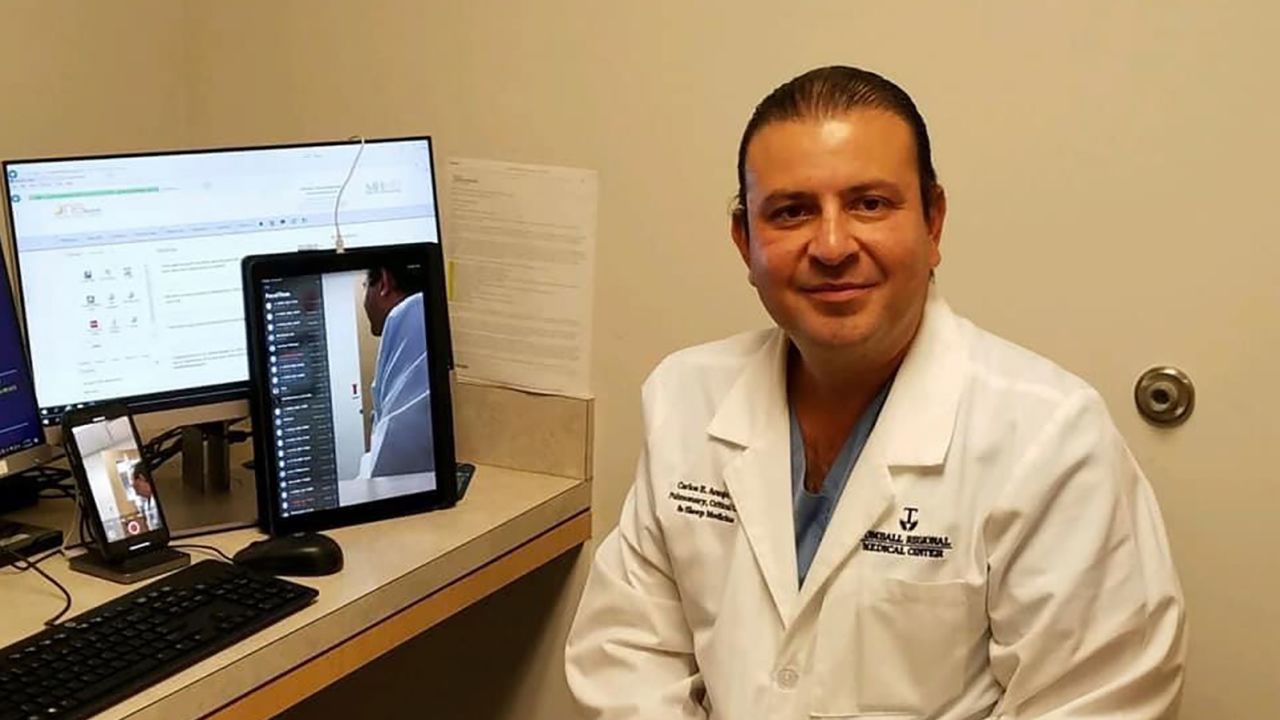 Dr. Carlos Araujo Preza, a Houston-area pulmonologist who died after contracting Covid-19 while caring for patients.