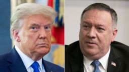 Donald Trump and Mike Pompeo