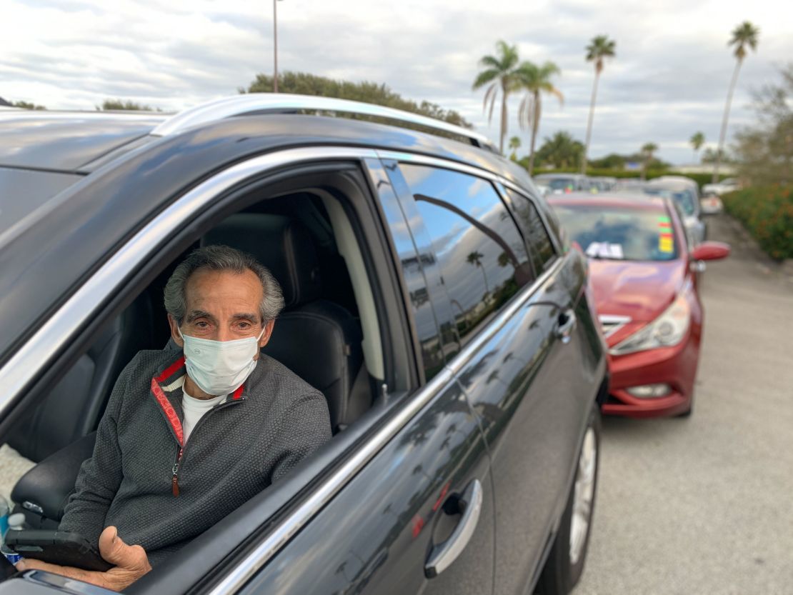Larry Battisti says he was picking up food for three members of his church's congregation.