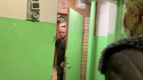Oleg Tayakin opened the door to CNN but closed it as soon as he was asked about his role in tailing Navalny.