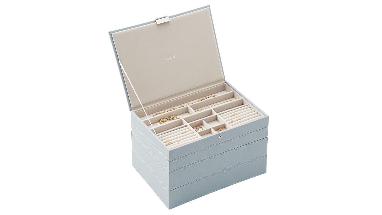 Stackers Dusky Blue Supersize Premium Stackable Jewelry Box