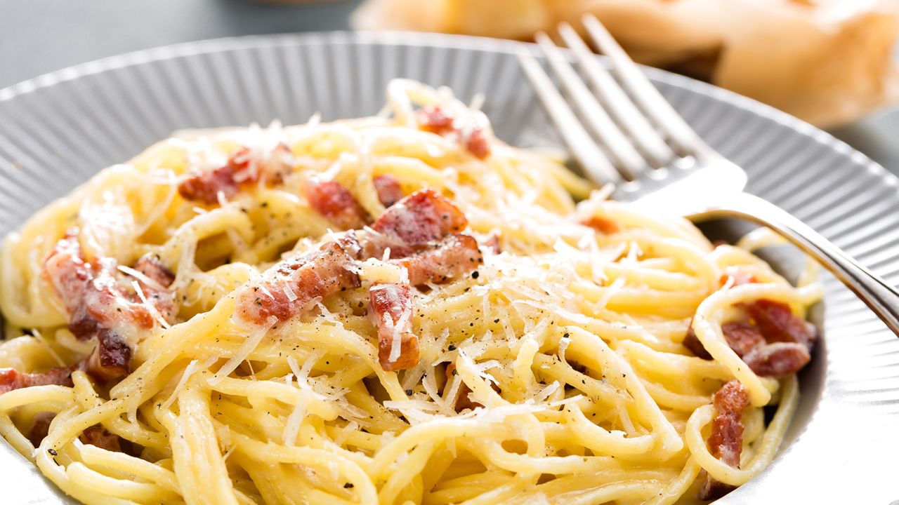 Start a new holiday tradition by making a simple yet indulgent spaghetti carbonara for Christmas dinner.