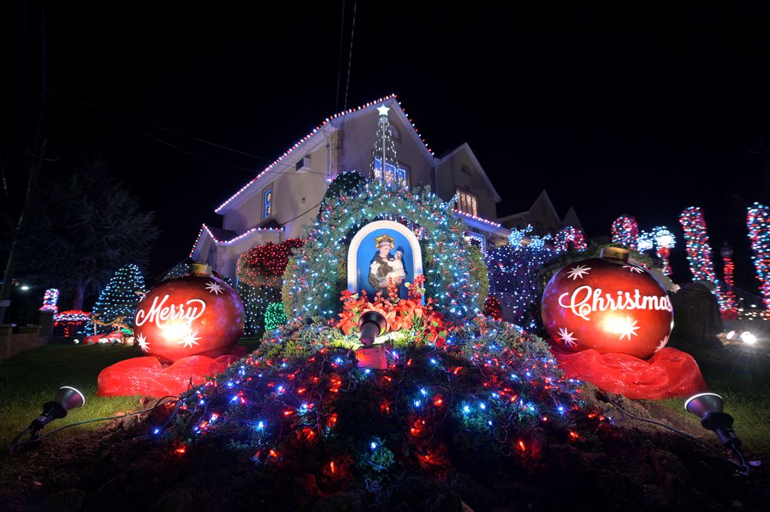 The Christmas-decorated residences of Brooklyn's Dyker Heights section in New York City are an annual attraction, but the festivities have been scaled back due to Covid-19.