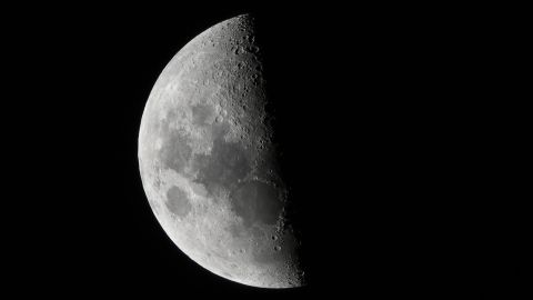 Using artificial intelligence, Chinese scientists identified over 109,000 previously unrecognized lunar craters on the moon's surface. The moon is shown here, as seen from Buenos Aires on December 21. 