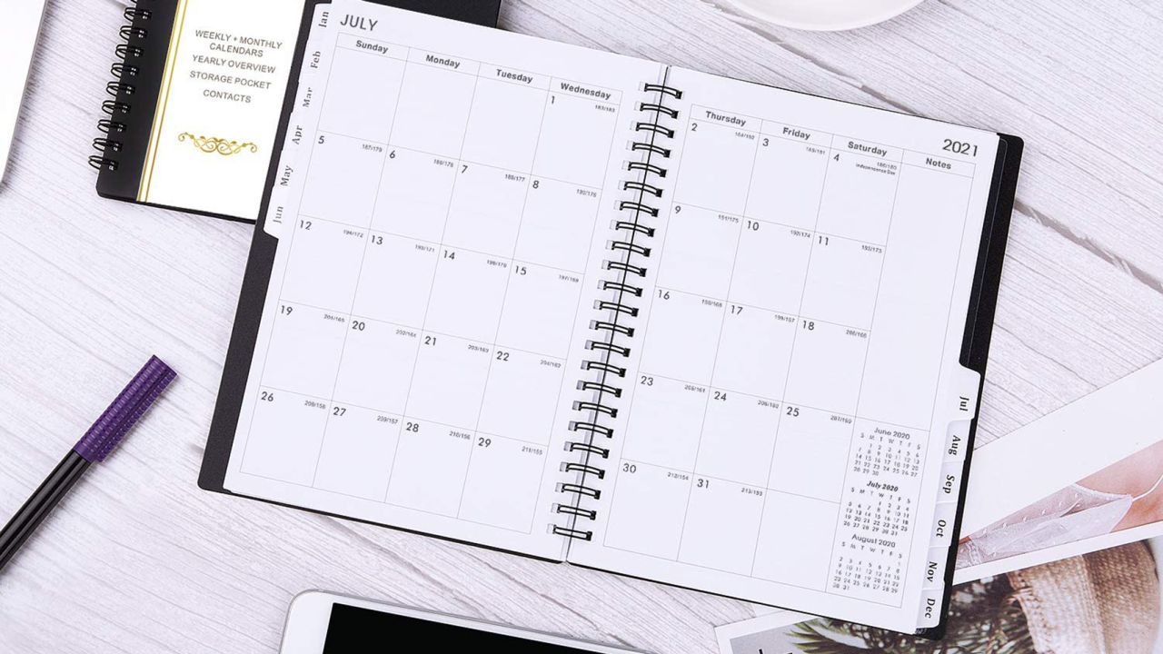 planners BooQool 2021 Weekly & Monthly Planner