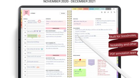 Amethyst Garnet GoodNotes Digital 2021 Planner