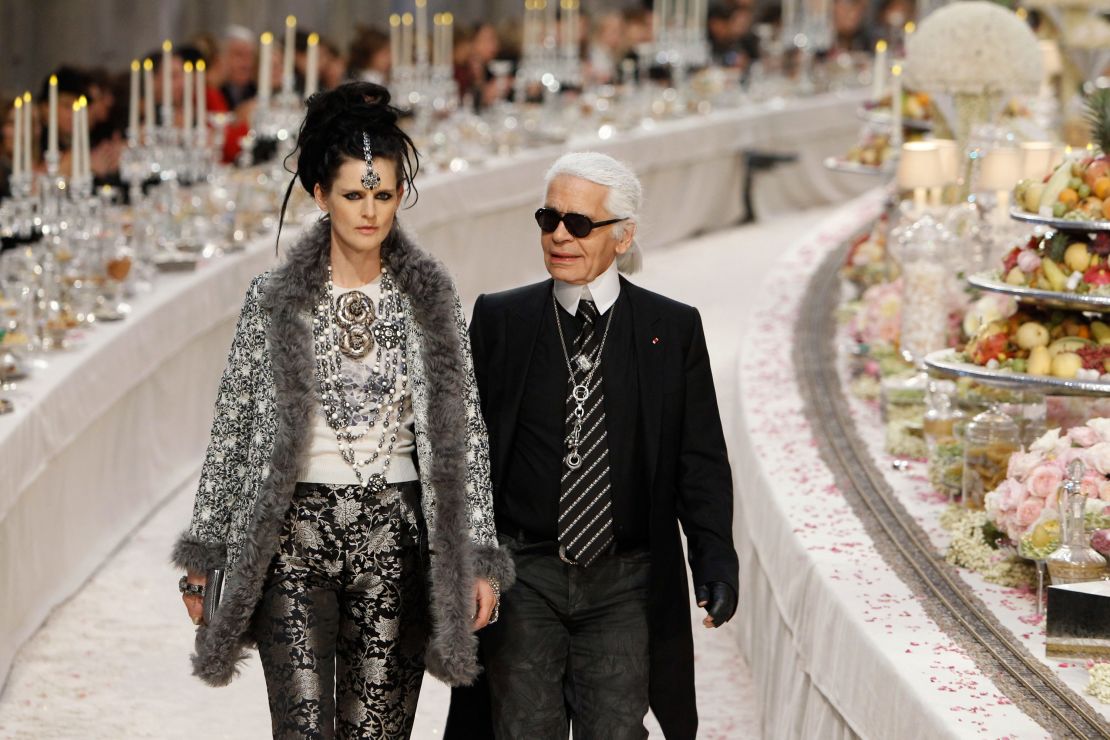 Stella Tennant, seen here in 2011, was a muse of Karl Lagerfeld, the late head of Chanel. 
